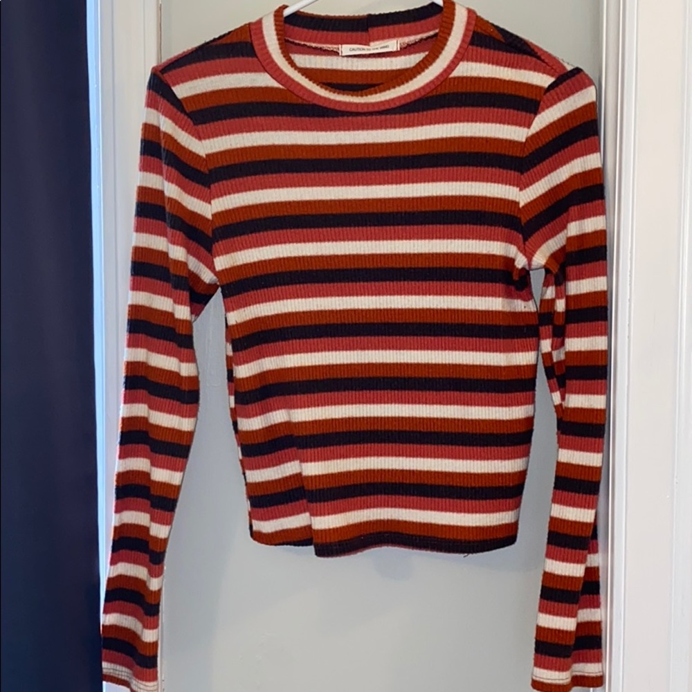 Striped fall sweater